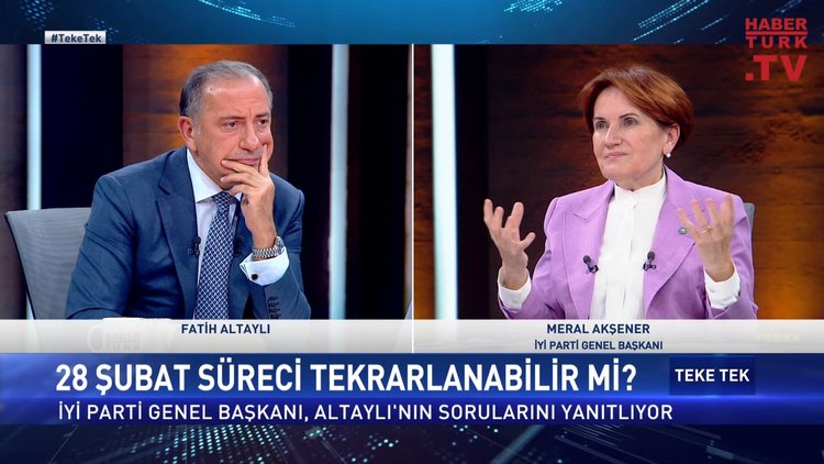 Teke Tek - 27 Eylül 2022 (İYİ Parti Genel Başkanı Meral Akşener Habertürk'te)