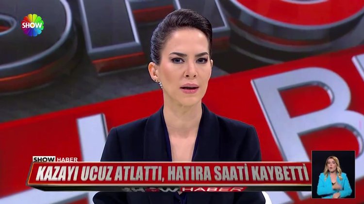 Kazayı ucuz atlattı, hatıra saati kaybetti