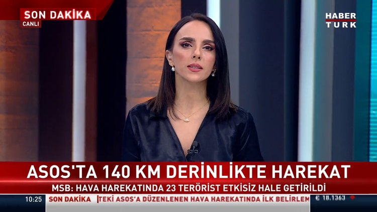 MSB: Irak'ın kuzeyindeki Asos'ta 23 terörist etkisiz