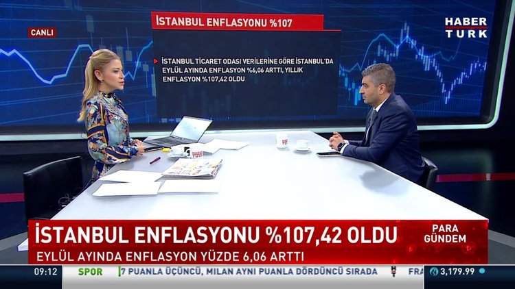 İstanbul enflasyonu %107,42 oldu