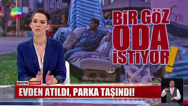 Evden atıldı, parka taşındı!