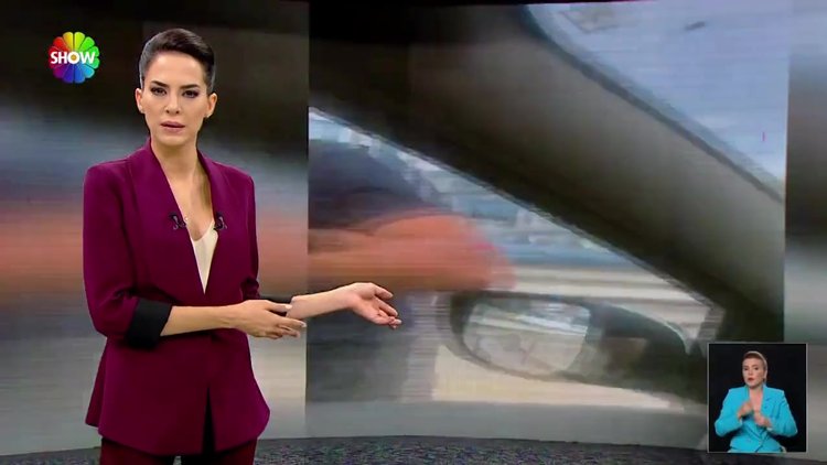 Maganda şoförden küfür ve tehdit yağmuru