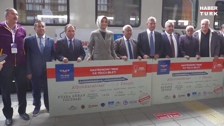 Gastronomi treni ilk seferine başladı