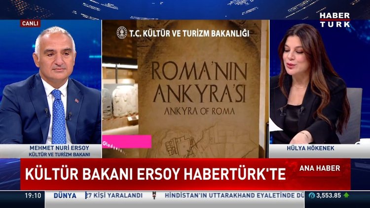 Kültür ve Turizm Bakanı Mehmet Nuri Ersoy'dan Habertürk'e açıklamalar