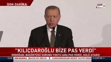 Cumhurbaşkanı Erdoğan'dan başörtüsü mesajı