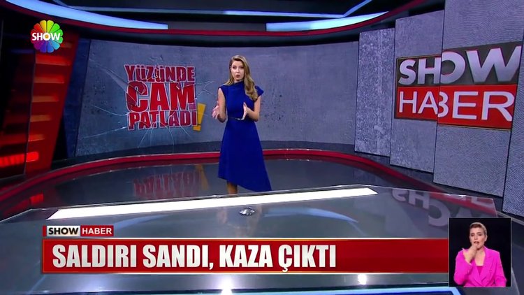 Büfenin camı bomba gibi patladı!