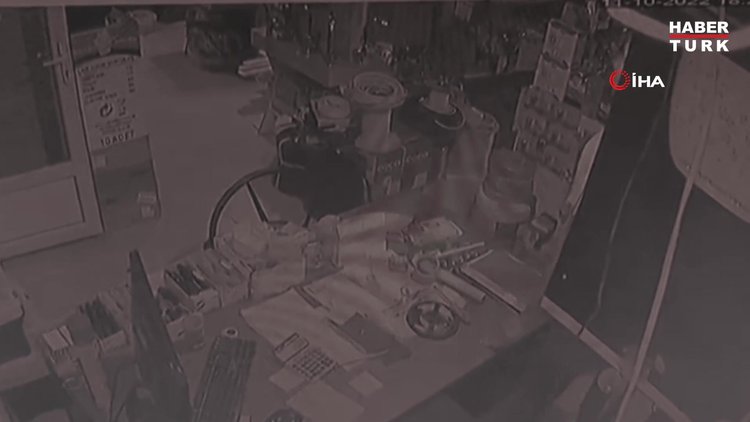 Osmaniye'deki deprem güvenlik kamerasında