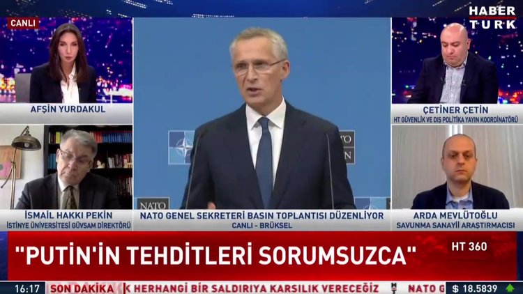 Stoltenberg: Putin'in tehditleri sorumsuzca