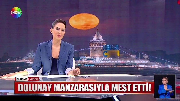 Dolunay manzarasıyla mest etti!