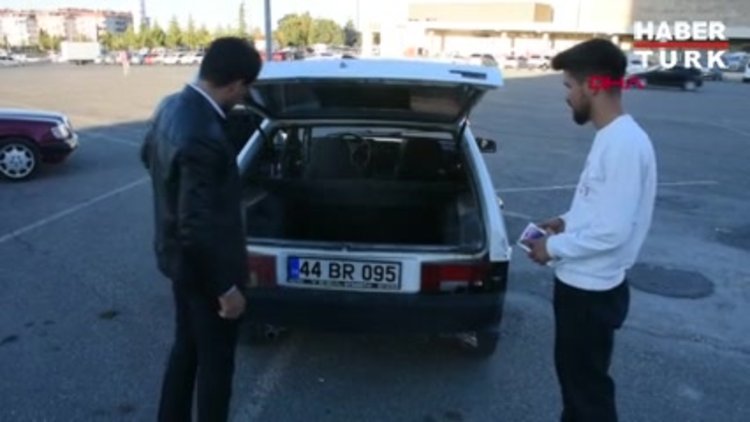 Otomobilini cep telefonu ile takas etti