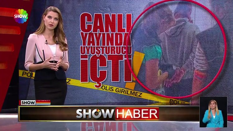 Canlı yayında uyuşturucu içti!