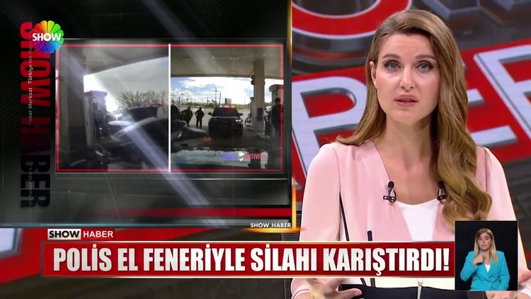 Polis el feneriyle silahı karıştırdı!