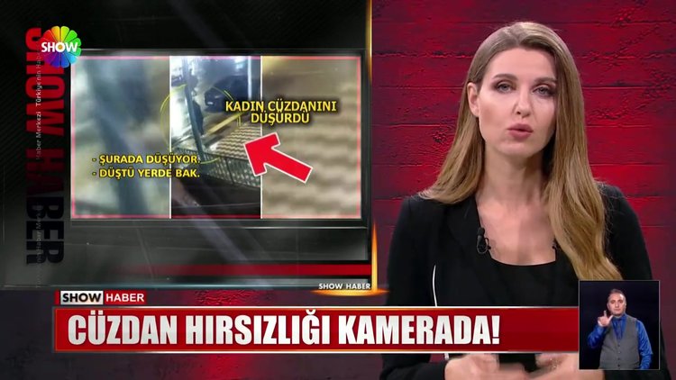 Cüzdan hırsızlığı kamerada!