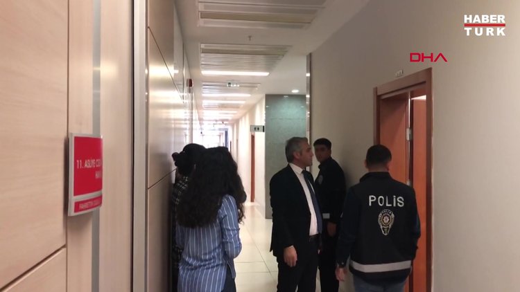 Hakim karşısına çıkan Gülşen adliye koridorunda görüntülendi