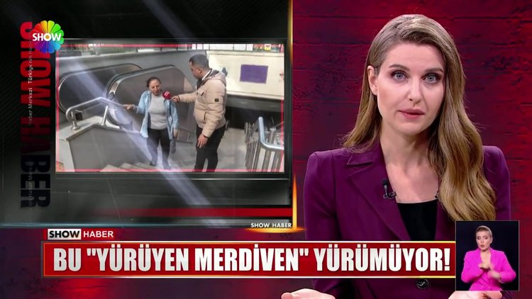Bu ''yürüyen merdiven'' yürümüyor!