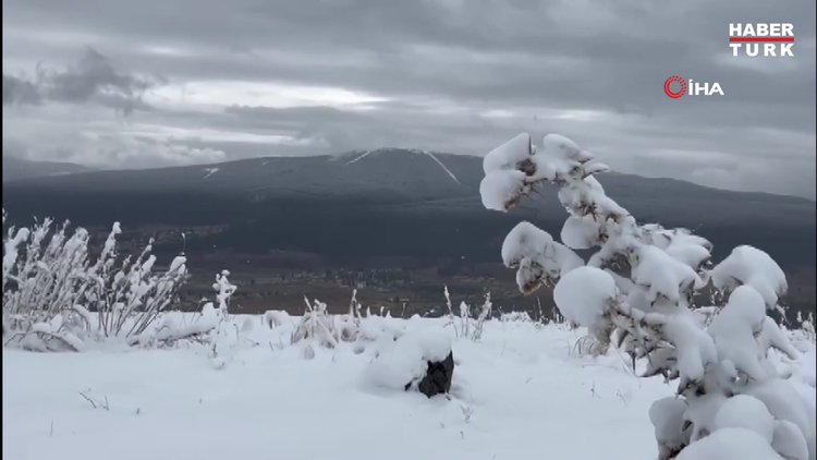 Kars'ta kartpostallık kar manzaraları