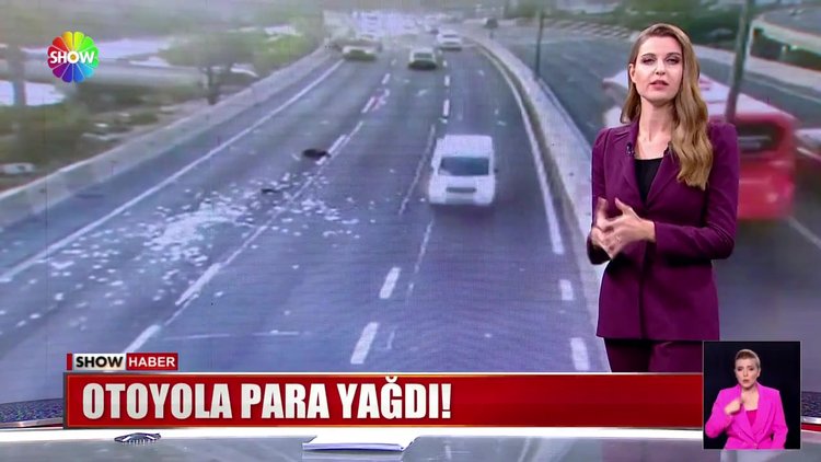 Otoyola para yağdı!