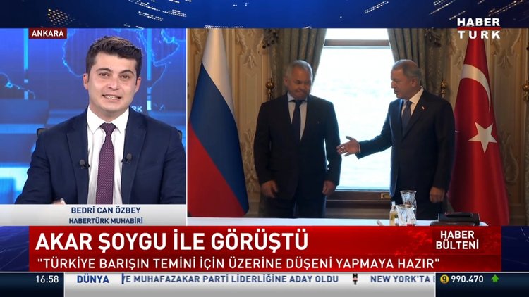 Milli Savunma Bakanı Akar, Rusya Savunma Bakanı Şoygu ile telefonda görüştü