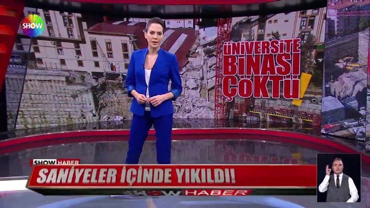 Üniversite binası çöktü!