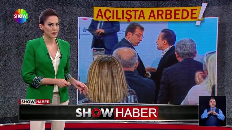Açılış töreninde arbede!