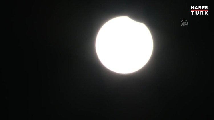 Parçalı Güneş tutulması Türkiye'den görüntülendi