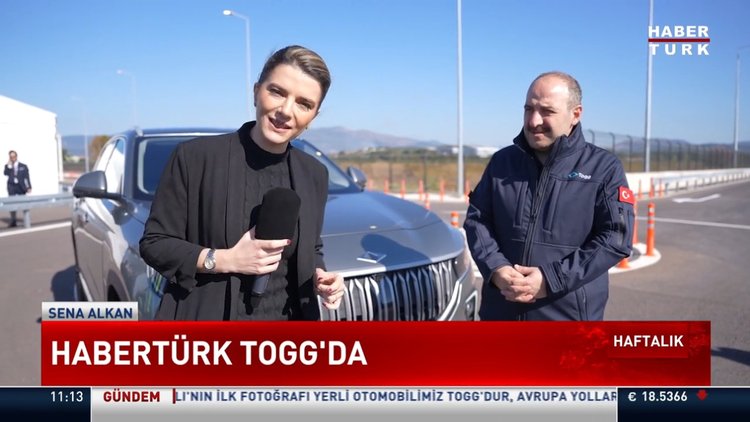 Habertürk TOGG'u test etti