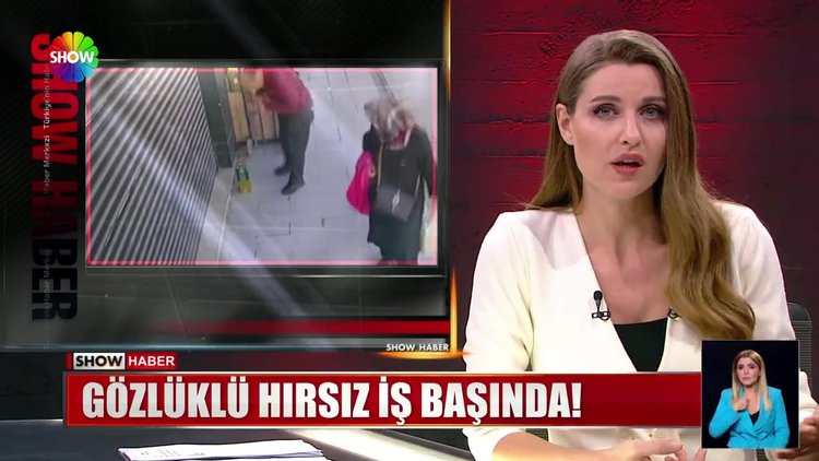 Gözlüklü hırsız iş başında!