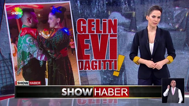 25 günlük gelin eşyaları parçaladı