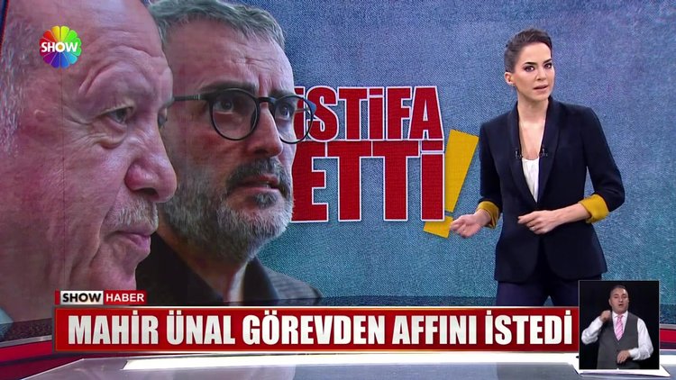 Mahir Ünal görevden affını istedi
