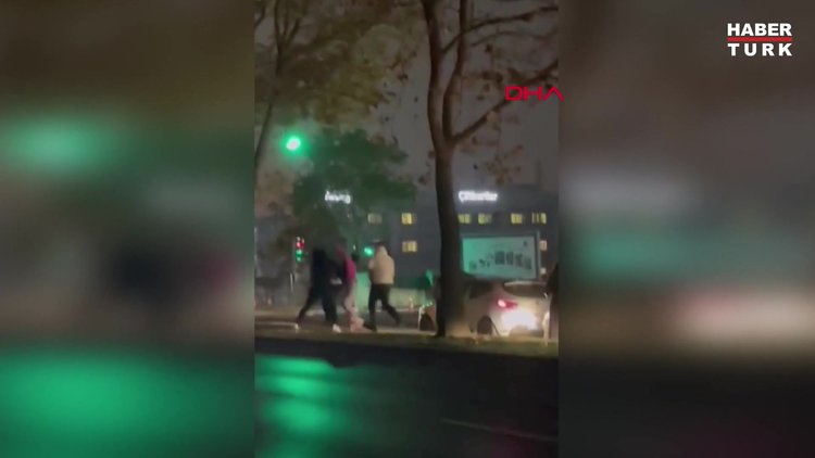 Sarıyer´de yol verme tartışmasında tekme tokat kavga ettiler