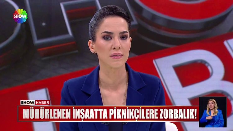 Mühürlenen inşaatta piknikçilere zorbalık!