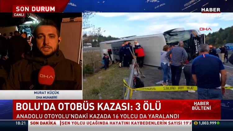 Bolu'da yolcu otobüsü devrildi! Çok sayıda yaralı var