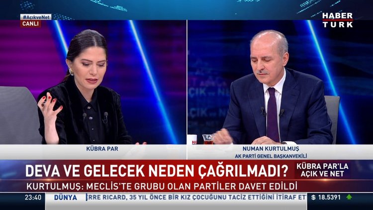 AK Parti Genel Başkanvekili Numan Kurtulmuş'tan Habertürk'e açıklamalar