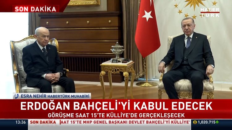 Cumhurbaşkanı Erdoğan Bahçeli ile görüşecek