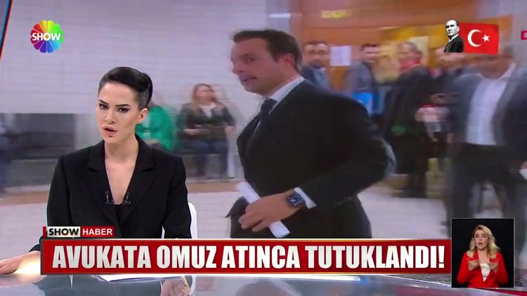 Avukata omuz atınca tutuklandı!