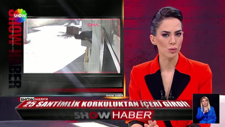 25 santimlik korkuluktan içeri girdi!