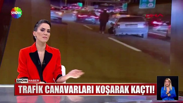 Trafik canavarları koşarak kaçtı!