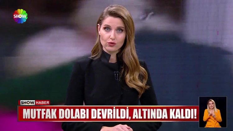 Mutfak dolabı devrildi, altında kaldı!