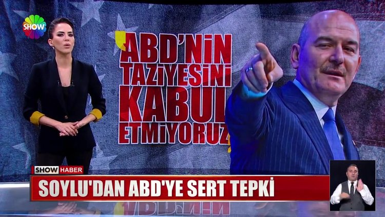 Soylu'dan ABD'ye sert tepki