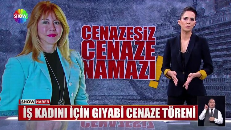 İş kadını için gıyabi cenaze töreni