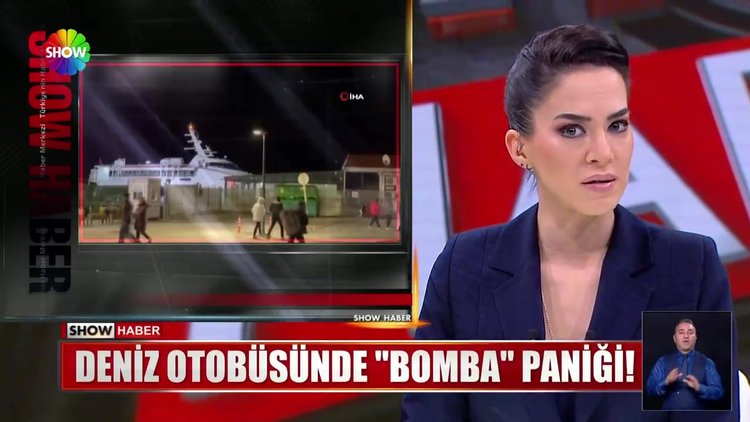 Deniz otobüsünde ''bomba'' paniği!