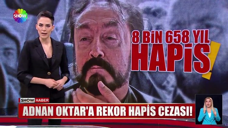 Adnan Oktar'a 8 bin 658 yıl hapis!