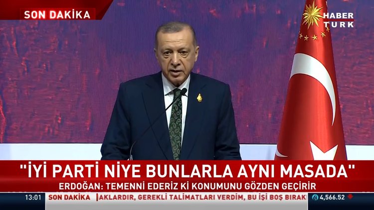 Cumhurbaşkanı Erdoğan'dan İYİ Parti'ye "dönüşüm" çağrısı