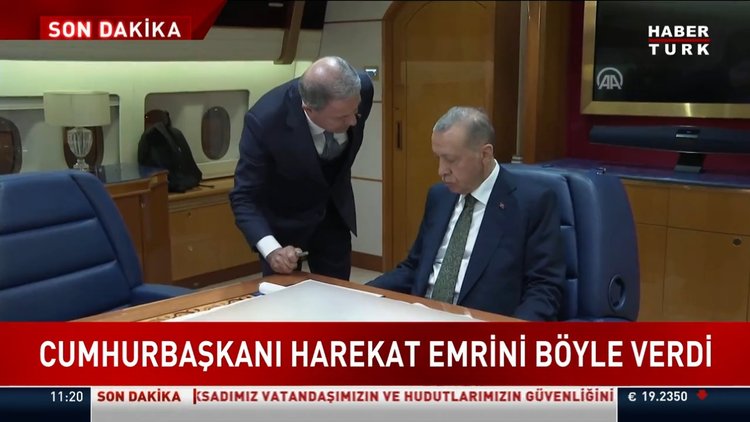 Cumhurbaşkanı Erdoğan harekat emrini böyle verdi