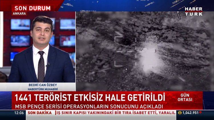 1441 terörist etkisiz hale getirildi