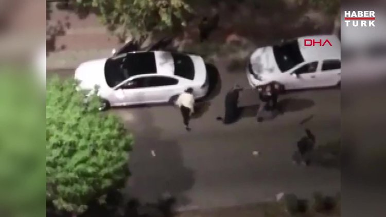 Siirt´te yol ortasında kadına şiddet kamerada
