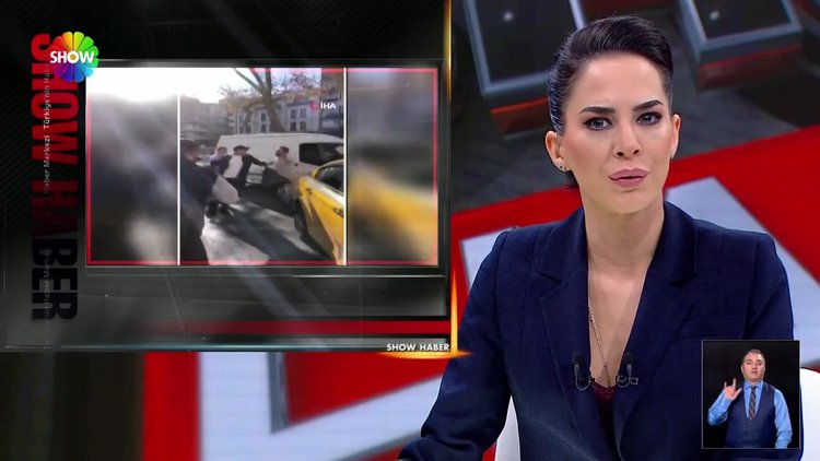 Taksici ve yolcu birbirine girdi