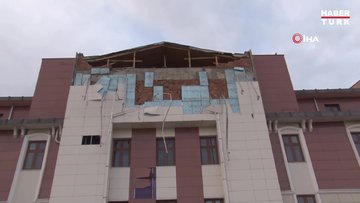 Adliye binası depremde hasar gördü