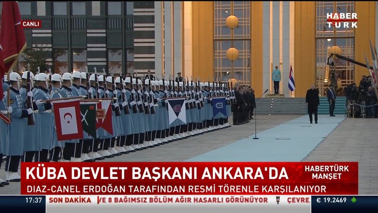 Küba Devlet Başkanı Ankara'da