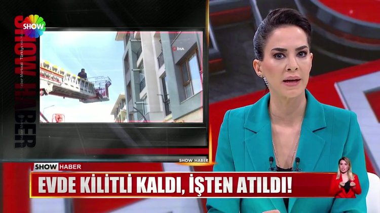 Evde kilitli kaldı, işten atıldı!